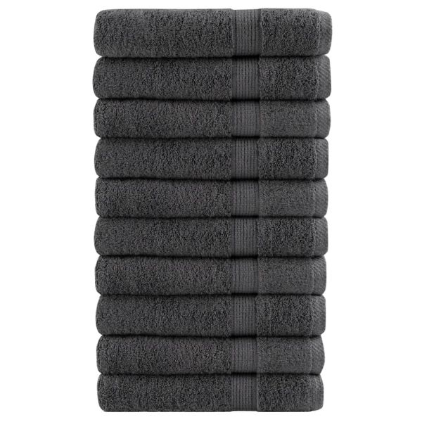 Премиум кърпи SOLUND 10 бр антрацит 100x200 см 600 gsm
