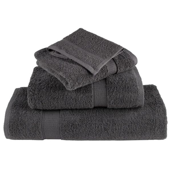 Премиум кърпи SOLUND 10 бр антрацит 100x200 см 600 gsm
