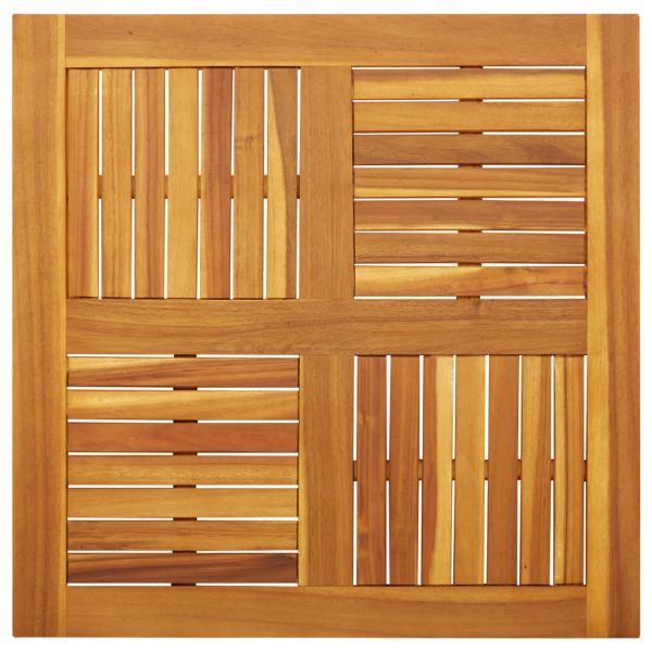 Плот за маса, 80x80x2,2 см, квадратен, акациево дърво масив