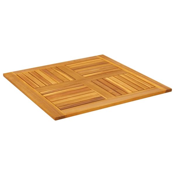 Плот за маса, 80x80x2,2 см, квадратен, акациево дърво масив