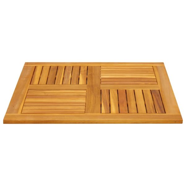 Плот за маса, 80x80x2,2 см, квадратен, акациево дърво масив