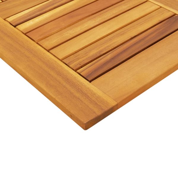 Плот за маса, 80x80x2,2 см, квадратен, акациево дърво масив