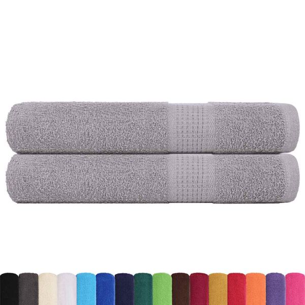 Кърпи FROGN 2 бр. Сиви 100x200 см 360 г/м²