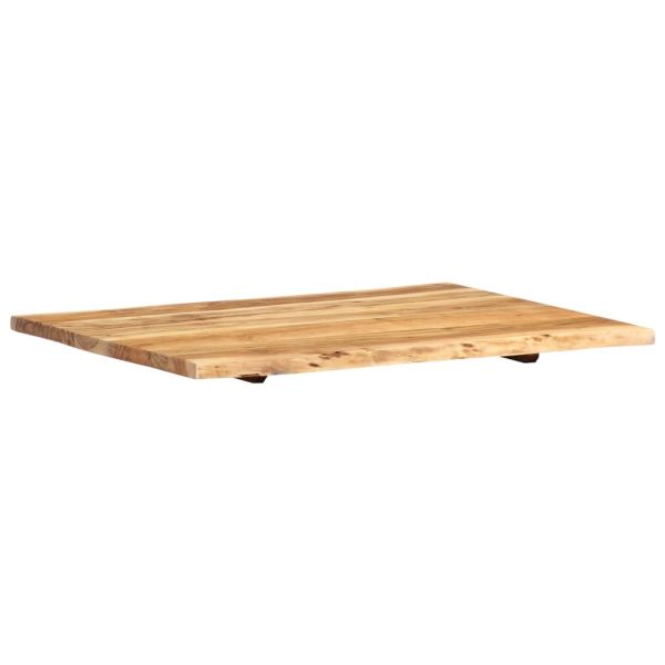 Плот за маса, акациево дърво масив, 80x(50-60)x2,5 cм