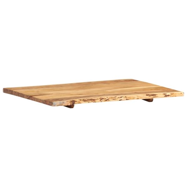 Плот за маса, акациево дърво масив, 80x(50-60)x2,5 cм