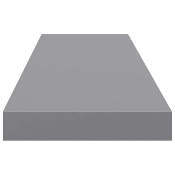 Окачен стенен рафт, сив, 90x23,5x3,8 см, МДФ