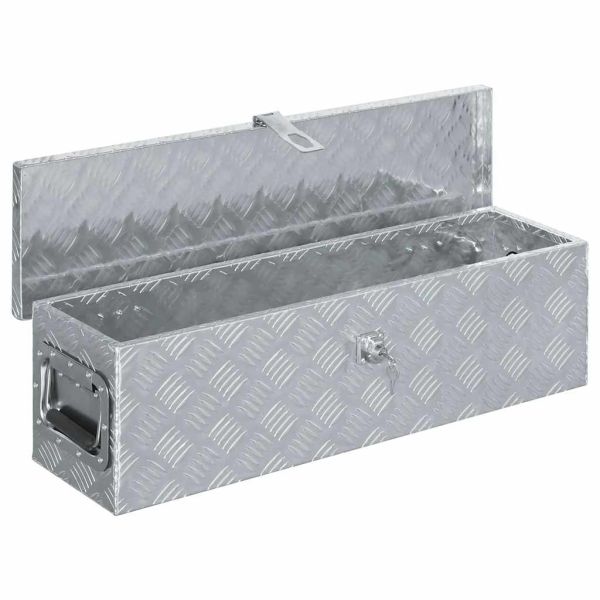 Алуминиева кутия, 80,5x22x22 см, сребриста