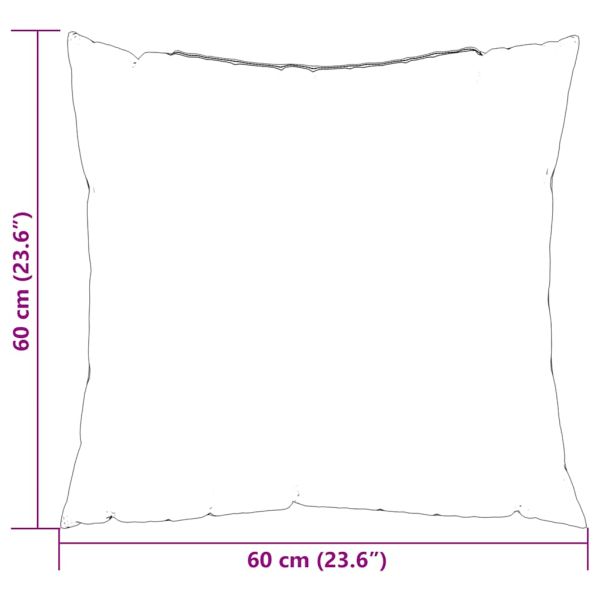 Възглавници за диван, 4 бр., бордо, 60x60 см, плат