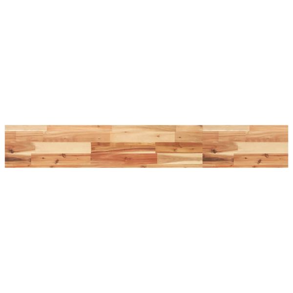 Плаващи рафтове, 2 бр., 120x20x4 см, маслено обработени, масивна дървесина, акация