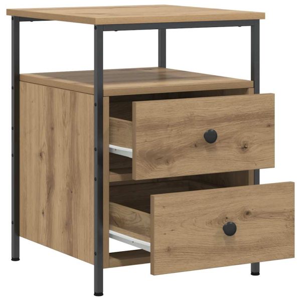Bedside Cabinet Artisan Oak 44x45x60 cm Engineered Wood - Untranslated