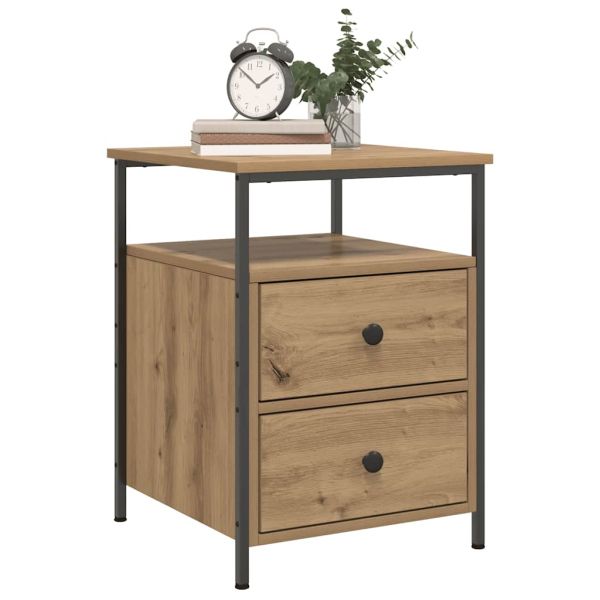 Bedside Cabinets 2 pcs Artisan Oak 44x45x60 cm Engineered Wood - Untranslated