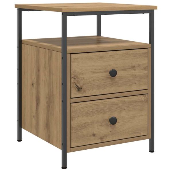Bedside Cabinets 2 pcs Artisan Oak 44x45x60 cm Engineered Wood - Untranslated