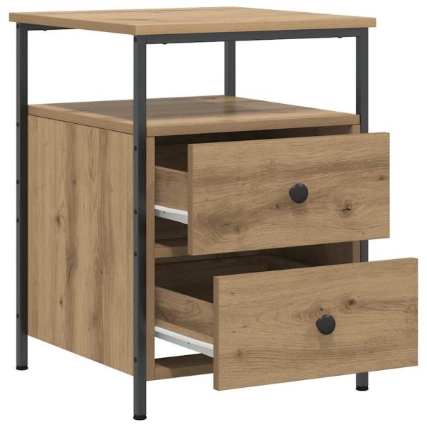 Bedside Cabinets 2 pcs Artisan Oak 44x45x60 cm Engineered Wood - Untranslated