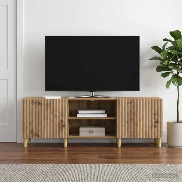 ТВ шкаф 150 x 31 x 50 см Дъб артизан Инженерна дървесина