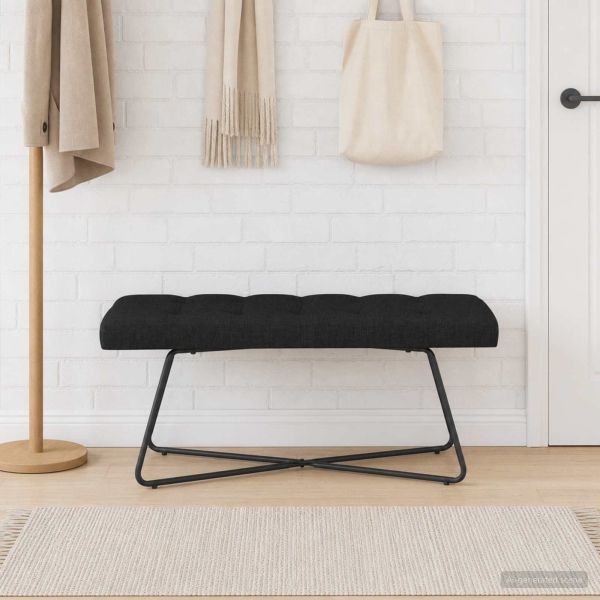 Пейка с копчета Черно 110 x 40 x 46 cm Текстил