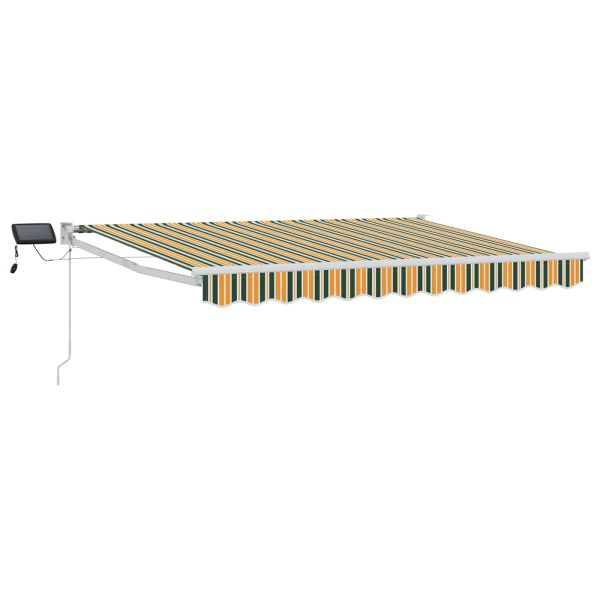 Ръчен изтеглящ сенник с LED светлини 3 x 2,5 m