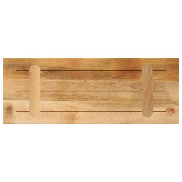 Плот за маса 80x40x2,5 см правоъгълен масивно дърво грубо манго