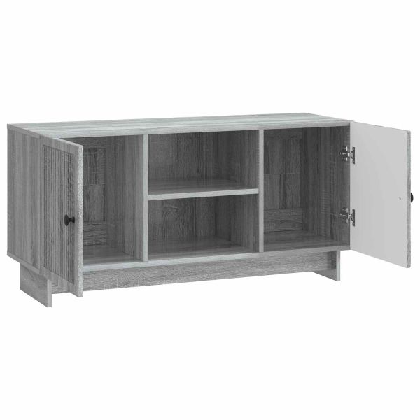 ТВ шкаф 102 x 34,5 x 50 см Сив Сонома Инженерна дървесина