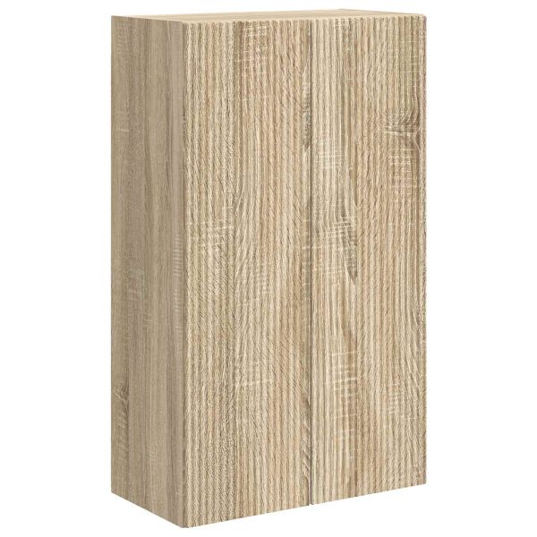 TV стенен шкаф 59,5 x 31 x 100 см Сонома дъб
