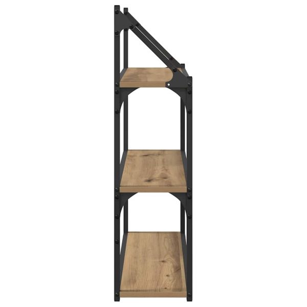 Стенен рафт Монтиране на стена Дъб 60 x 21 x 78,5 cm