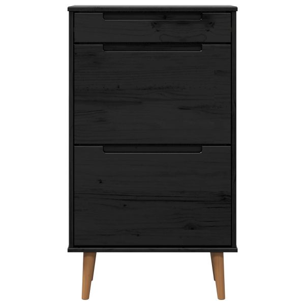 Шкаф за обувки MOLDE 59,5 x 35 x 103 см Черно