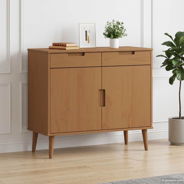Служебен шкаф MOLDE Карамел 90 x 40 x 80 см