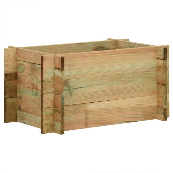 Вдигнато легло за зеленчуци Зелено 80 x 80 x 32 см