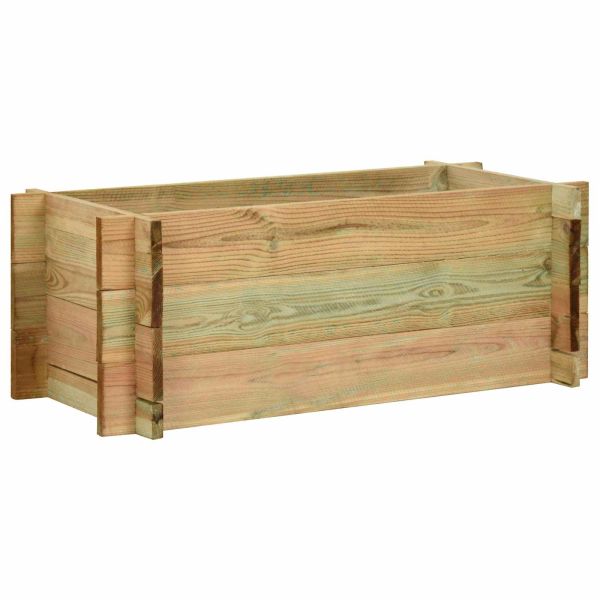 Вдигнато легло за зеленчуци Зелено 120 x 80 x 32 см