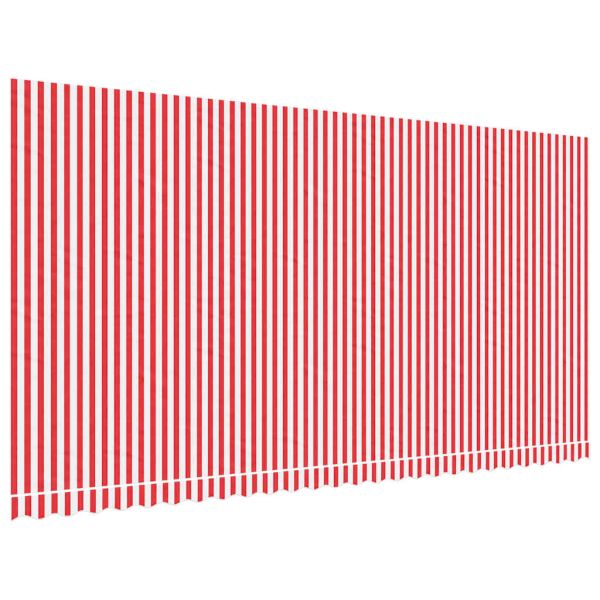 Резервен плат за тента, червен и бял, 580x295 см, полиестер