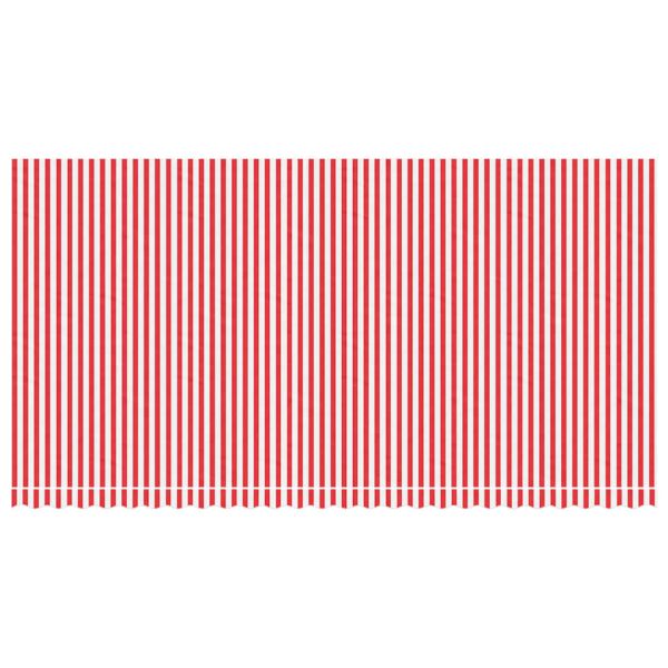 Резервен плат за тента, червен и бял, 580x295 см, полиестер