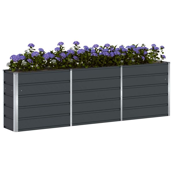 Кашпа Антрацит 240 x 40 x 75 см Стомана