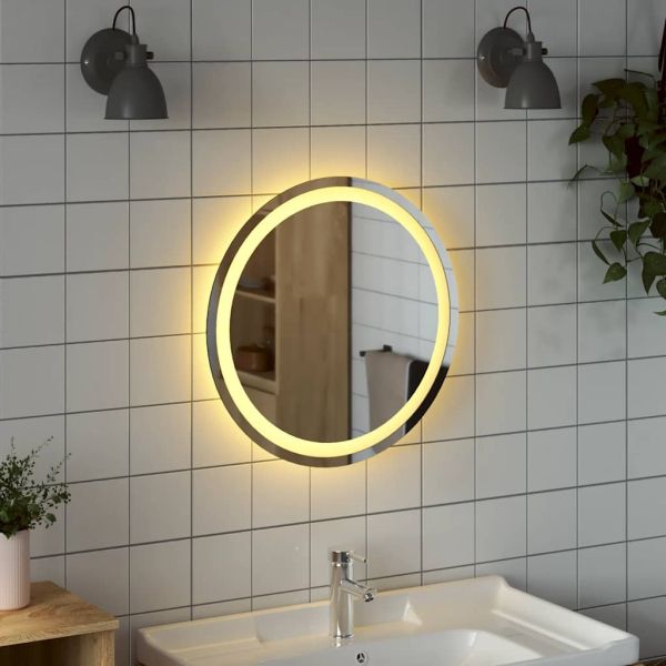 LED огледало за баня 50 см кръгло