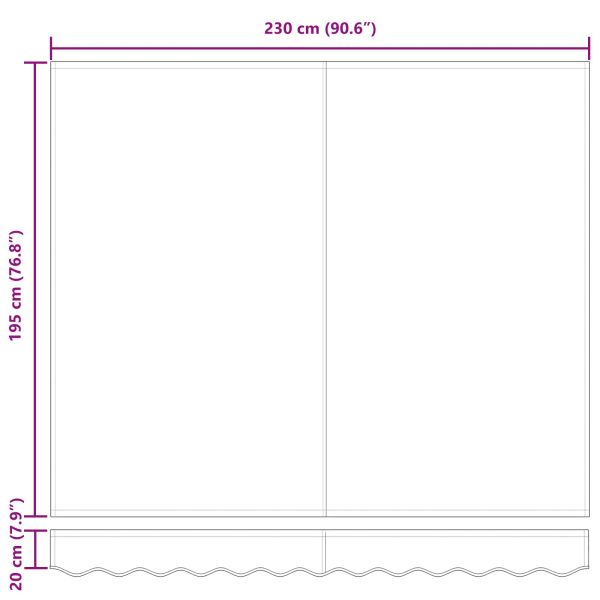 Прибираща се тента Червено 250 x 200 cm текстил