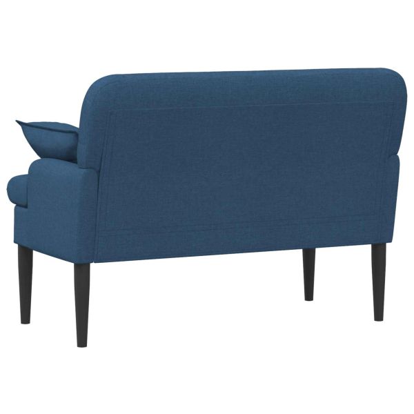 Двуместен диван с копчета Синьо 111 x 68 x 80 см Текстил