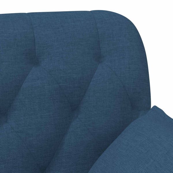 Двуместен диван с копчета Синьо 111 x 68 x 80 см Текстил