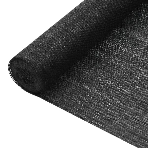 Засенчваща мрежа черна 3,6x25 м HDPE 75 г/м²