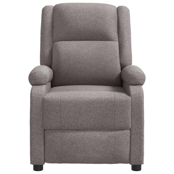 Wingback масажен стол, таупе, текстил