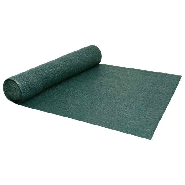 Засенчваща мрежа зелена 2x10 м HDPE 195 г/м²