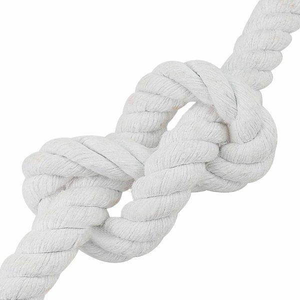 Памучен канап 24 mm 25 m Бяло 100% Памук