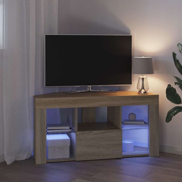 Ъглов кабинет за LED телевизор 100 x 40 x 50 cm Сонома дъб