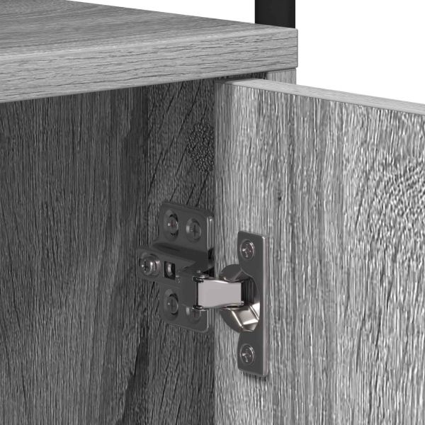 Нощен шкаф Сив Сонома Инженерна дървесина