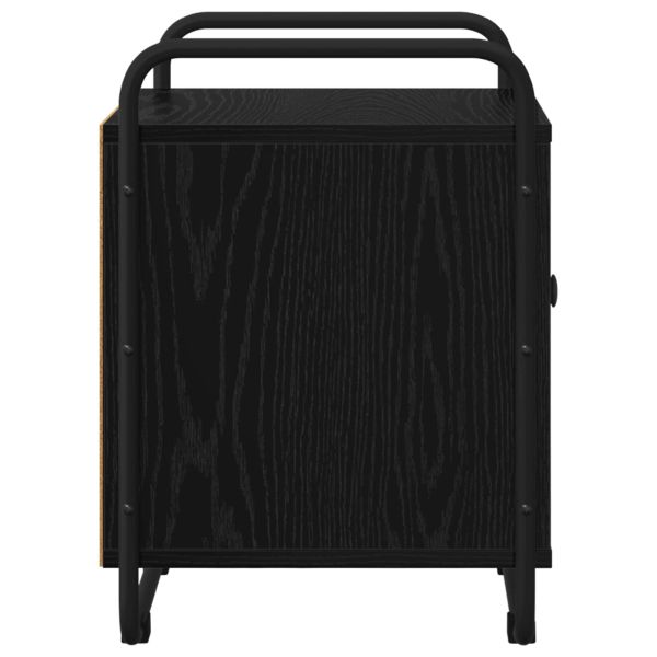 Нощен шкаф 2 бр. Черен дъб Инженерна дървесина