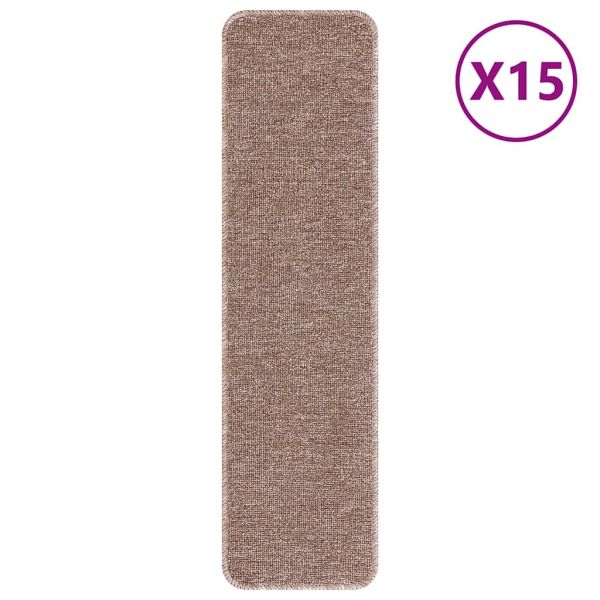 Килимчета против подхлъзване за стълби 15 бр. 75 x 20 cm