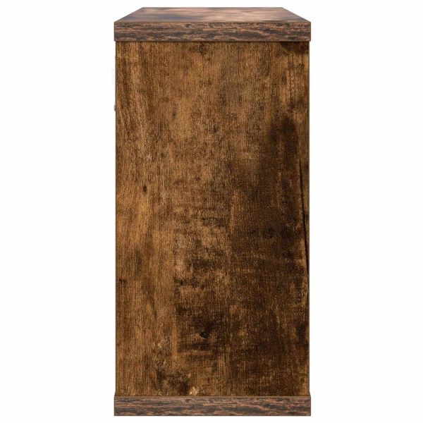 Плаващи рафтове 2 бр. Опушен дъб 80 x 15 x 30 см