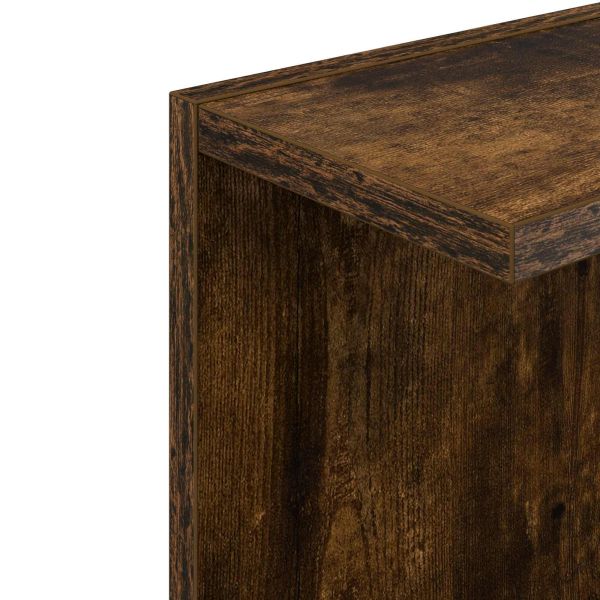 Стенен рафт Опушен дъб 25 x 15 x 100 см Инженерна дървесина