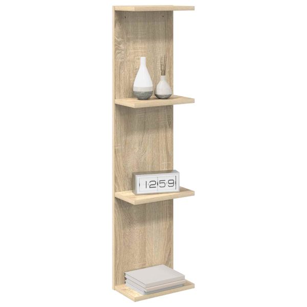 Стенен рафт 2 бр. Дъб сонома 22 x 15 x 100 см