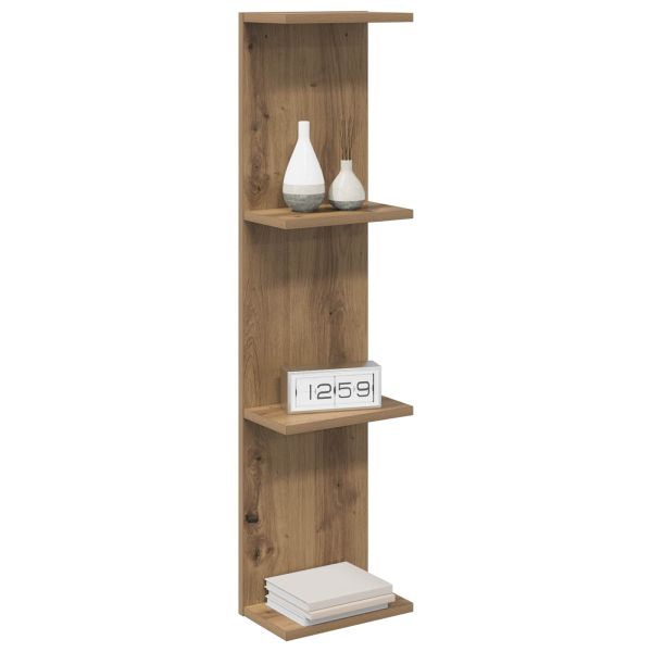 Стенен рафт 2 бр. Дъб артизан 22 x 15 x 100 см
