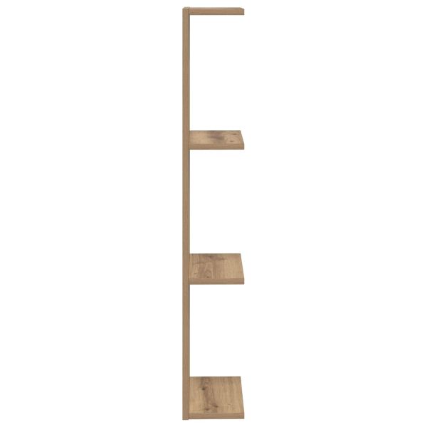 Стенен рафт 2 бр. Дъб артизан 22 x 15 x 100 см