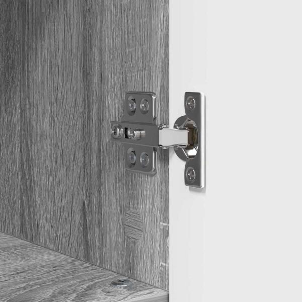 Комплект мебели за баня 3 бр. Сив Сонома