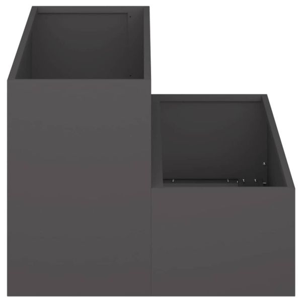 Градинска саксия Черно 100 x 60 x 45 см